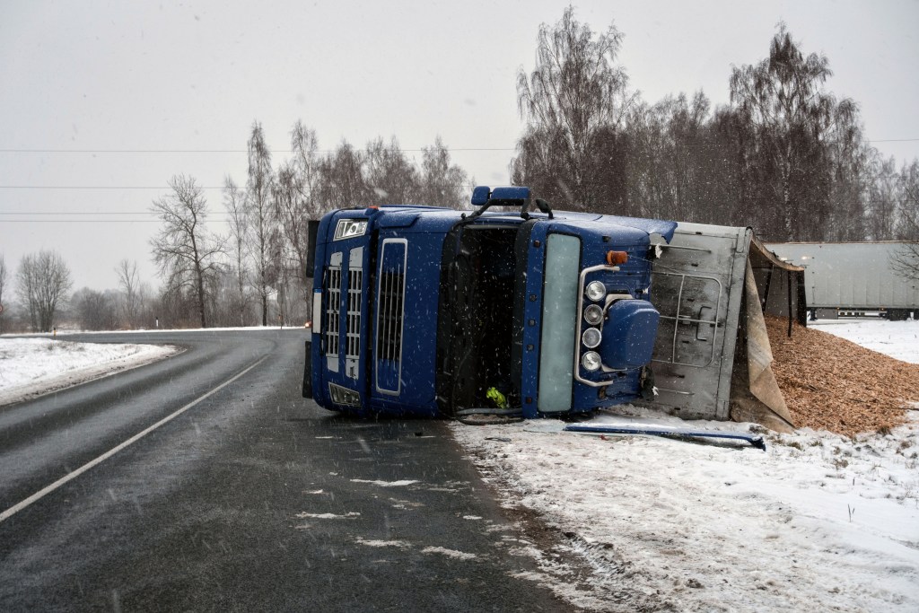 Inclement Weather & Amazon Deliveries: How Rain and Snow Increase Accident Risks 9 empty road by trees field against clear sky