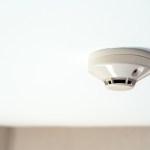 smoke detector white ceiling